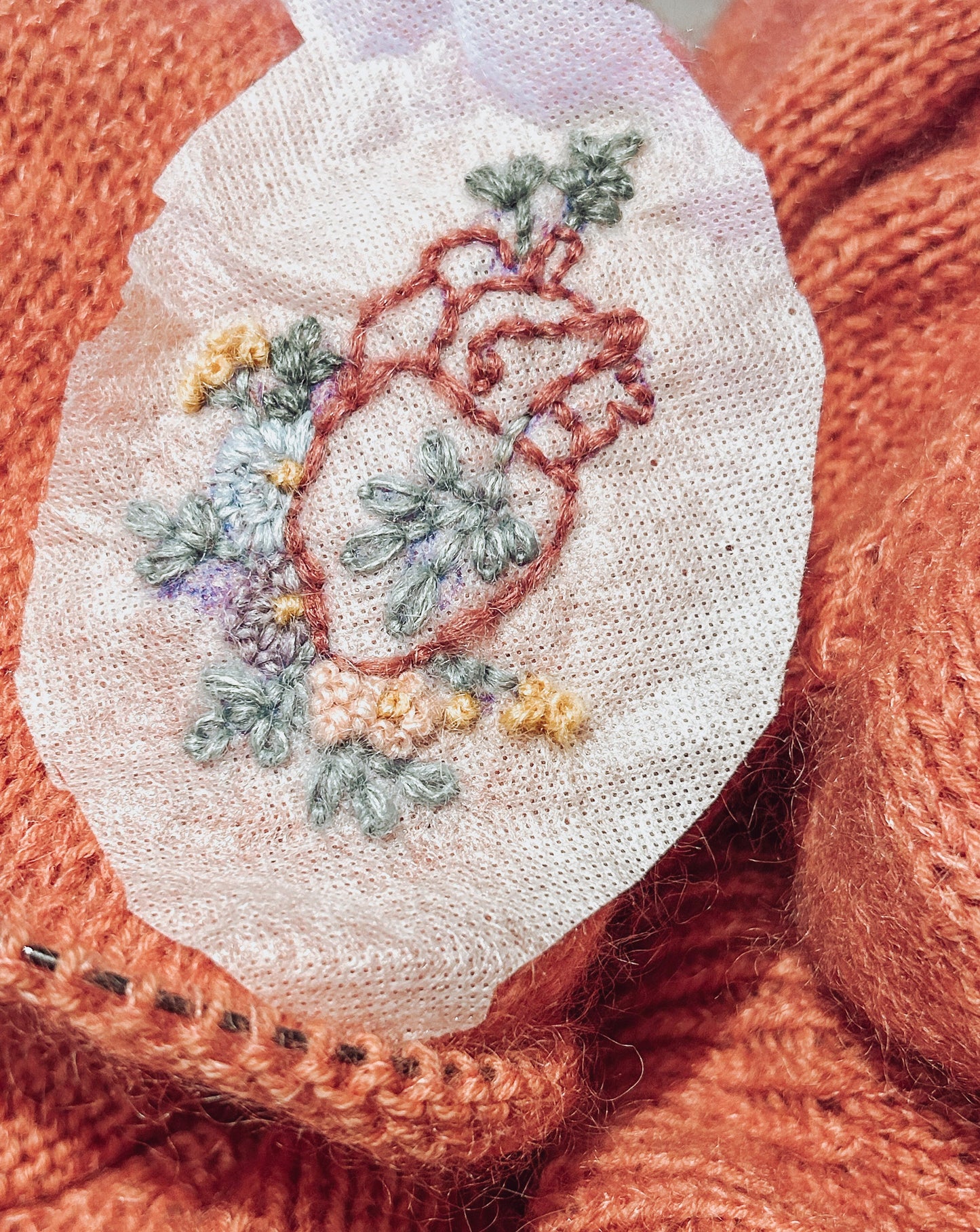 Anatomisk hjerte pakke - Genser & broderi